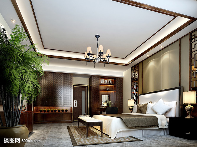 中式古典風格臥室室內裝修效果圖與裝飾指南