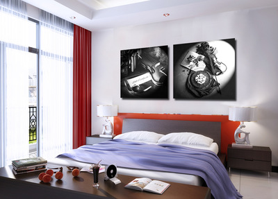 抽象樂(lè)章，藝術(shù)點(diǎn)睛 探秘樂(lè)器主題噴繪裝飾畫(huà)